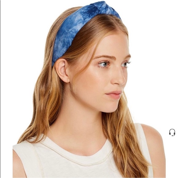 Lele Sadoughi Atlantic Blue Tie-Dye Headband main image 10